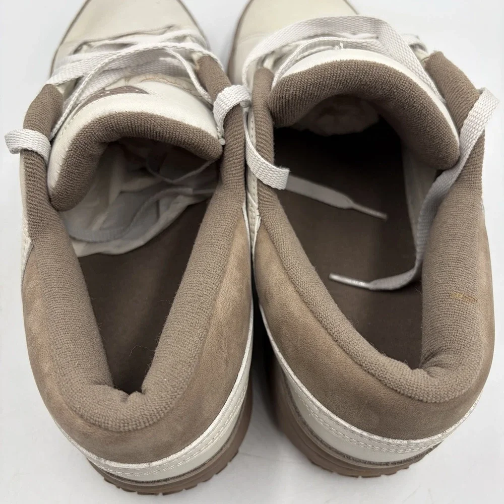 Vintage VanGrack Tan White Leather Sneakers Shoes 80's Very Rare Men's Size 12